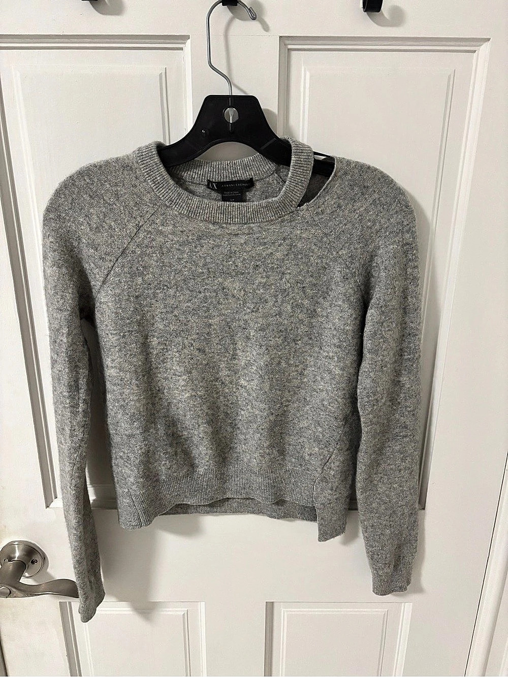 Armani Exchange Women's Gray Crewneck Sweater Small